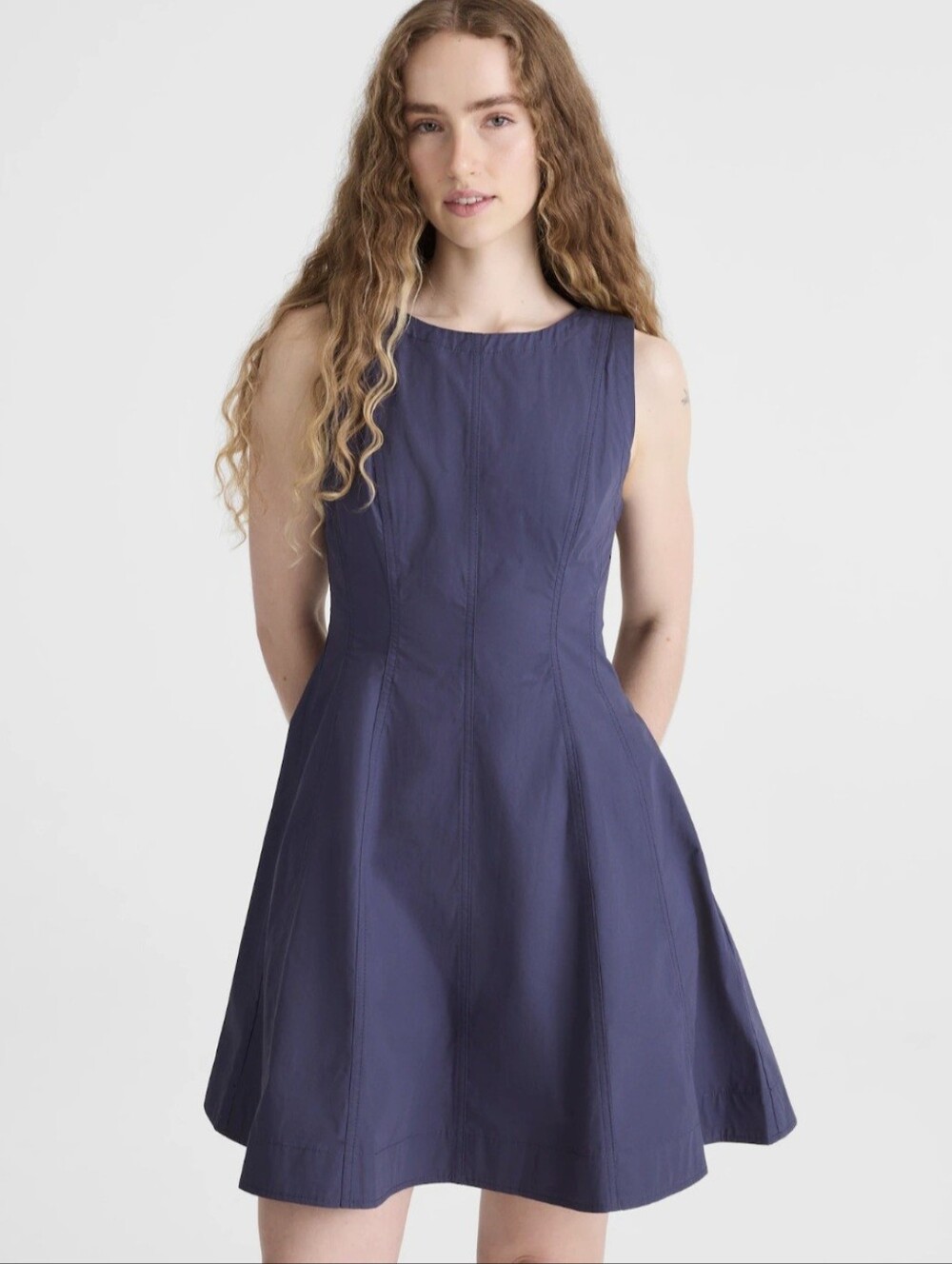 NWT MADEWELL RYLEE DRESS SIZE 12, BLUE